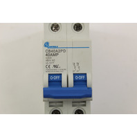 EEC CB40A2PD 40 amp 2 Pole Mini Circuit Breaker New