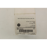 Allen Bradley 800T-QAH2G Momentary Push Button 12-130V AC/DC New in Box
