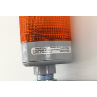 Edawrds Signaling TRILIPTICAL 102PMBS-N5 Stackable Beacon Lighting System Orange With Pipe Mount Base New