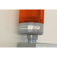 Edawrds Signaling TRILIPTICAL 102PMBS-N5 Stackable Beacon Lighting System Orange With Pipe Mount Base New