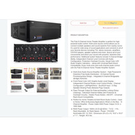 Pyle PT8000CH 8 Channel Home Theatre Amplifier