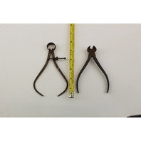 Antique Spring Caliper and End Cutting Nippers