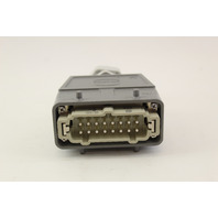Harting 09330162601 & 19300160427 16 Pin Socket Male w/ Hood & Cable Grip New 