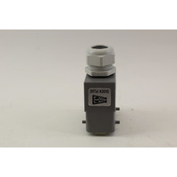 Harting 09330162601 & 19300160427 16 Pin Socket Male w/ Hood & Cable Grip New 