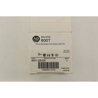 Allen Bradley 800T-QBH2R Red Lit Push Button New In Box