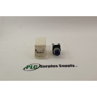Allen Bradley 800T-QB24B Pushbutton Lit Momentary Blue New In Box