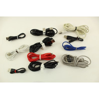 iPhone Cable End To USB-A (11) Cables 7" to 80" New Lot Of 11