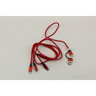 Multi Charging Cables USB-A  & C to USB-C / iPhone / Micro USB / Quan 3 New