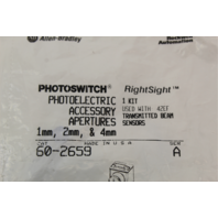 Allen Bradley 60-2659 Aperature Set 1, 2, 4 mm New Sealed