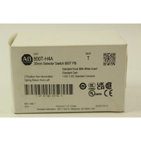 Allen Bradley 800T-H4A Selector Switch 2 Pos New In Box