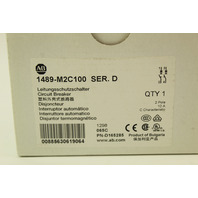Allen Bradley 1489-M2C100 Circuit Breaker Ser. D New In Box