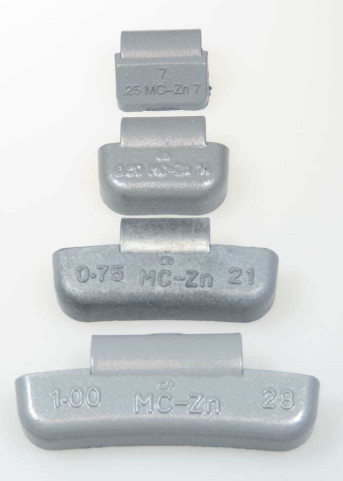 (50) Wheel Weights, Clip on, Zinc, MC075 3/4oz, USA MAG ALLOY OEM QUALITY