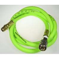 FLEXZILLA TIRE INFLATION HOSE, 5' LONG, 1/4" NPT, OPEN FLOW LOCK ON CHUCK FLEXZILLA TIRE INFLATION HOSE, 5' LONG, 1/4" NPT, OPEN FLOW LOCK ON CHUCK