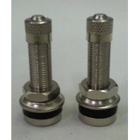 (2) MOTORCYCLE TIRE STEM VALVE FITS 0.327"/0.339" VALVE BORE bolt in (2) MOTORCYCLE TIRE STEM VALVE FITS 0.327"/0.339" VALVE BORE bolt in