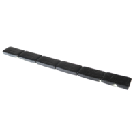 (4) BOXES STEEL WHEEL WEIGHTS, ADHESIVE, 1 OUNCE, BLACK COATING ~40 POUNDS TOTAL (4) BOXES STEEL WHEEL WEIGHTS, ADHESIVE, 1 OUNCE, BLACK COATING ~40 POUNDS TOTAL