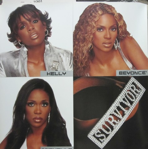 2001年 プロモ クリアファイル Destiny’s Child ビヨンセ Destiny's Child 2001 Survivor promotional poster Flawless