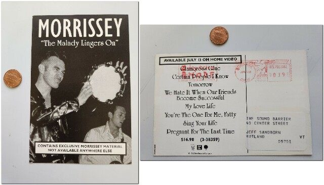 Morrissey 1993 The Malady promo postcard Excellent