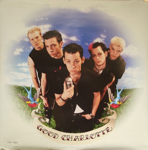 Good Charlotte 2000 Self Titled 2 sided promo poster Excellent New