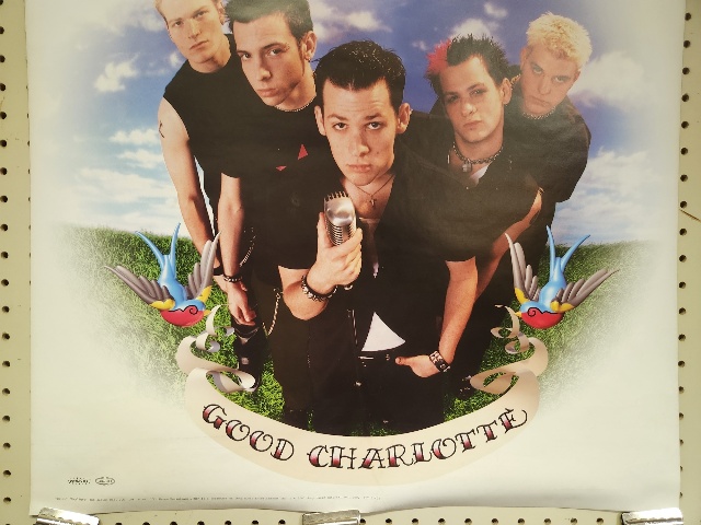 Good Charlotte 2000 Self Titled 2 sided promo poster Excellent New