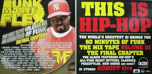 [宅送] Funkmaster Flex 1998 Volume 3 promotional poster/flat ミュージシャン