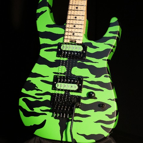 Charvel Satchel Signature Pro-Mod DK Slime Green Bengal Guitar