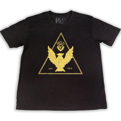 Guild T Bird Tee Shirt Black Medium 921-0703-006