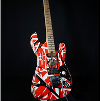 EVH Stripe Series Frankie Frankenstein Relic R/B/W Guitar (Open Box)