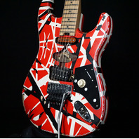 EVH Stripe Series Frankie Frankenstein Relic R/B/W Guitar (Open Box)