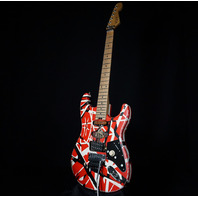 EVH Stripe Series Frankie Frankenstein Relic R/B/W Guitar (Open Box)
