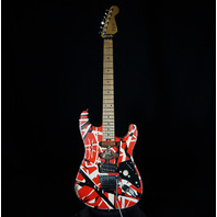 EVH Stripe Series Frankie Frankenstein Relic R/B/W Guitar (Open Box)