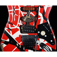 EVH Stripe Series Frankie Frankenstein Relic R/B/W Guitar (Open Box)