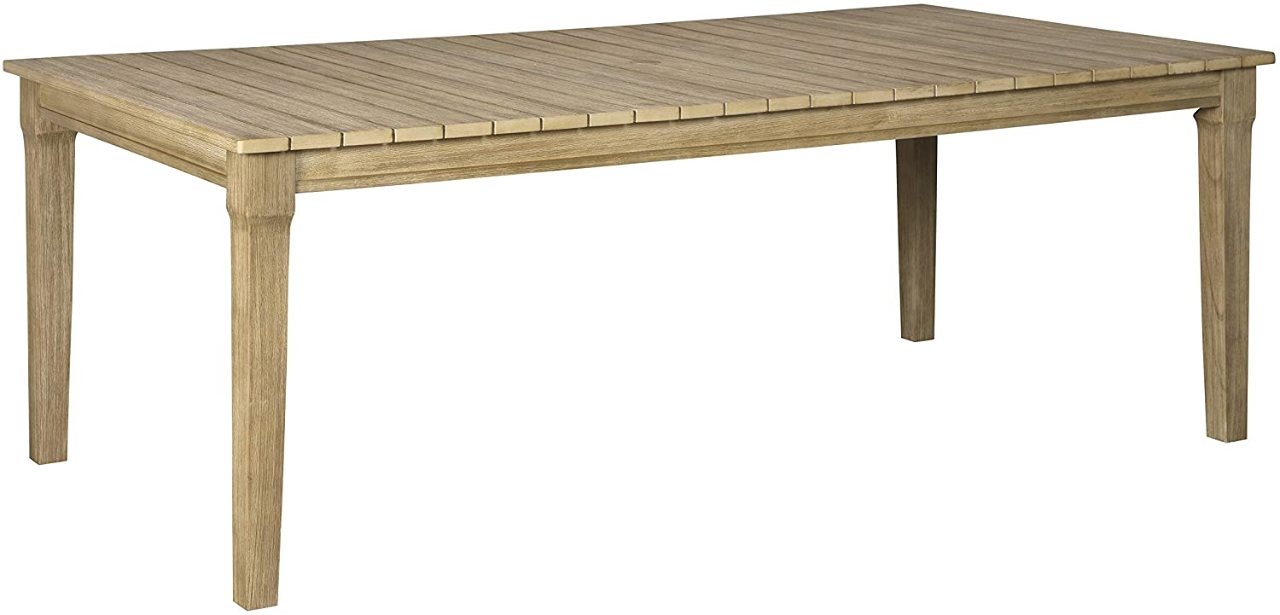 Ashley Furniture Clare View Outdoor Dining Table Eucalyptus Wood Beige Stuff Ashley Furniture Clare View Outdoor, Ashley Furniture Outdoor Dining Sets