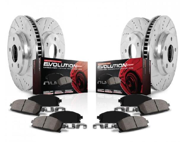 Power Stop K5912 - Z23 Evolution Sport Front And Rear Brake Kit