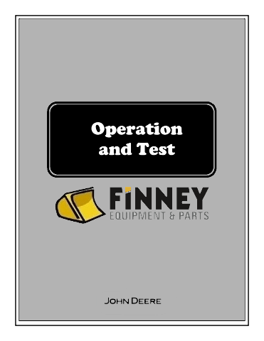 John Deere 410B 410C 510B 510C Operation and Test Manual JD TM1468 Book