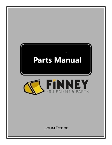 John Deere 35D Compact Excavator Parts Catalog JD PC10201 Book