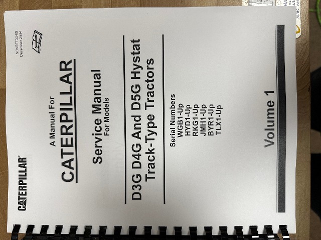 RENR7310 Caterpillar Service Manual D3G D4G D5G WGB HYD RKG JMH BYR TLX
