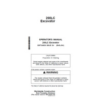 OMT184836  200LC Excavator Operator Manual