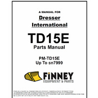 TD15E Parts Manual Book for early sn up to 7999 PM-TD15E chassis