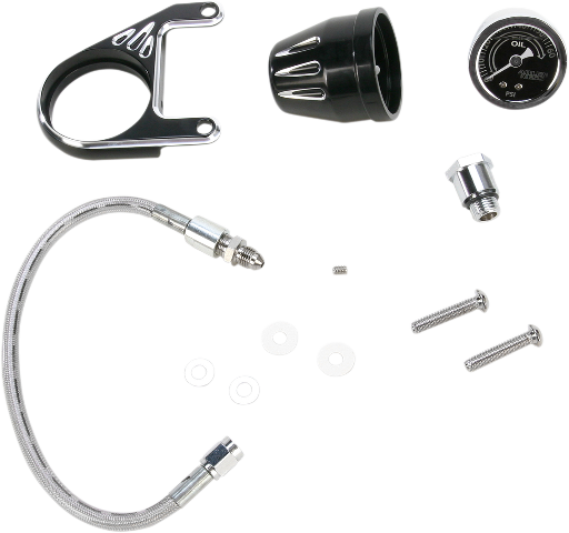 Oil Pressure Gauge Kit Arlen Ness 15-670 Deep Cut Harley Softail Custom FXS