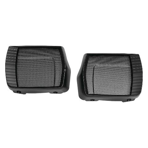 Kuryakyn Aztec Speaker Grills Compatible for Roadmaster 2017-2019 Satin Black