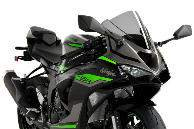 Puig - 21831H - Windscreen Z-RACING Smoke Kaw - Kawasaki ZX600