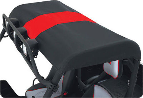 Polaris RZR 2-Seat Models 800 S XP 900 Beard Bimini Black and Red Top