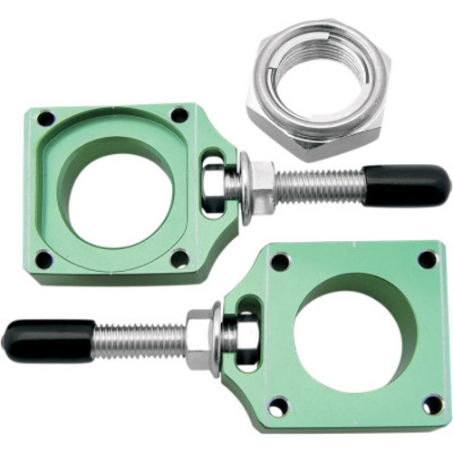 CHAD-KX.BK Black Chain Adjuster Block Bolt Motorcycle Hardware