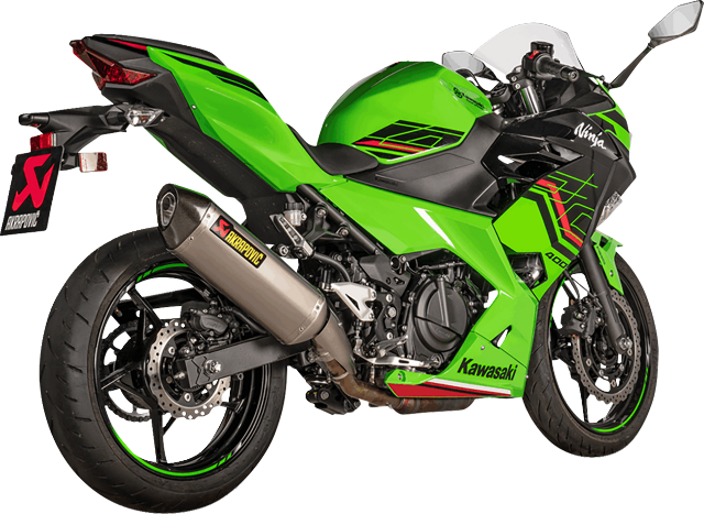 AKRAPOVIC - S-K4SO7-HRT - Slip-On Line Muffler - Titanium - Ninja