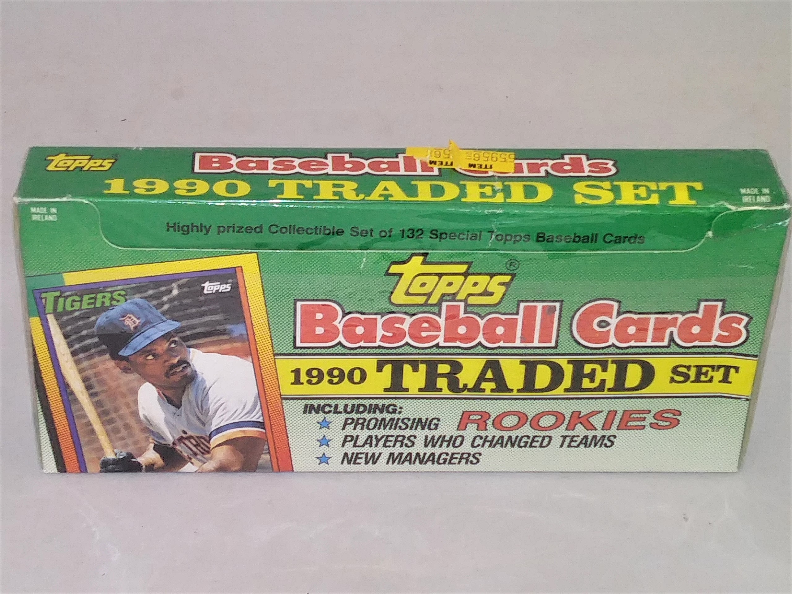 1990 Topps Baseball Traded Long Box Factory Set Sealed 132 Cards Cecil