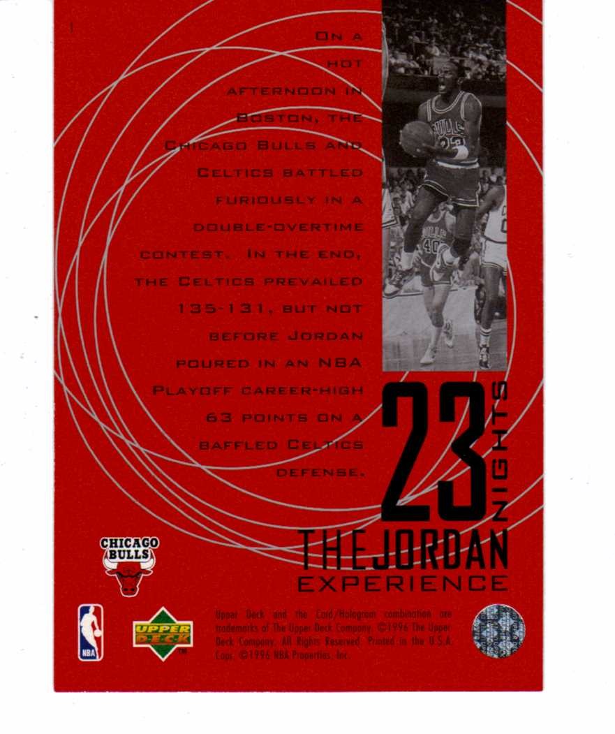 upper deck michael jordan card 23