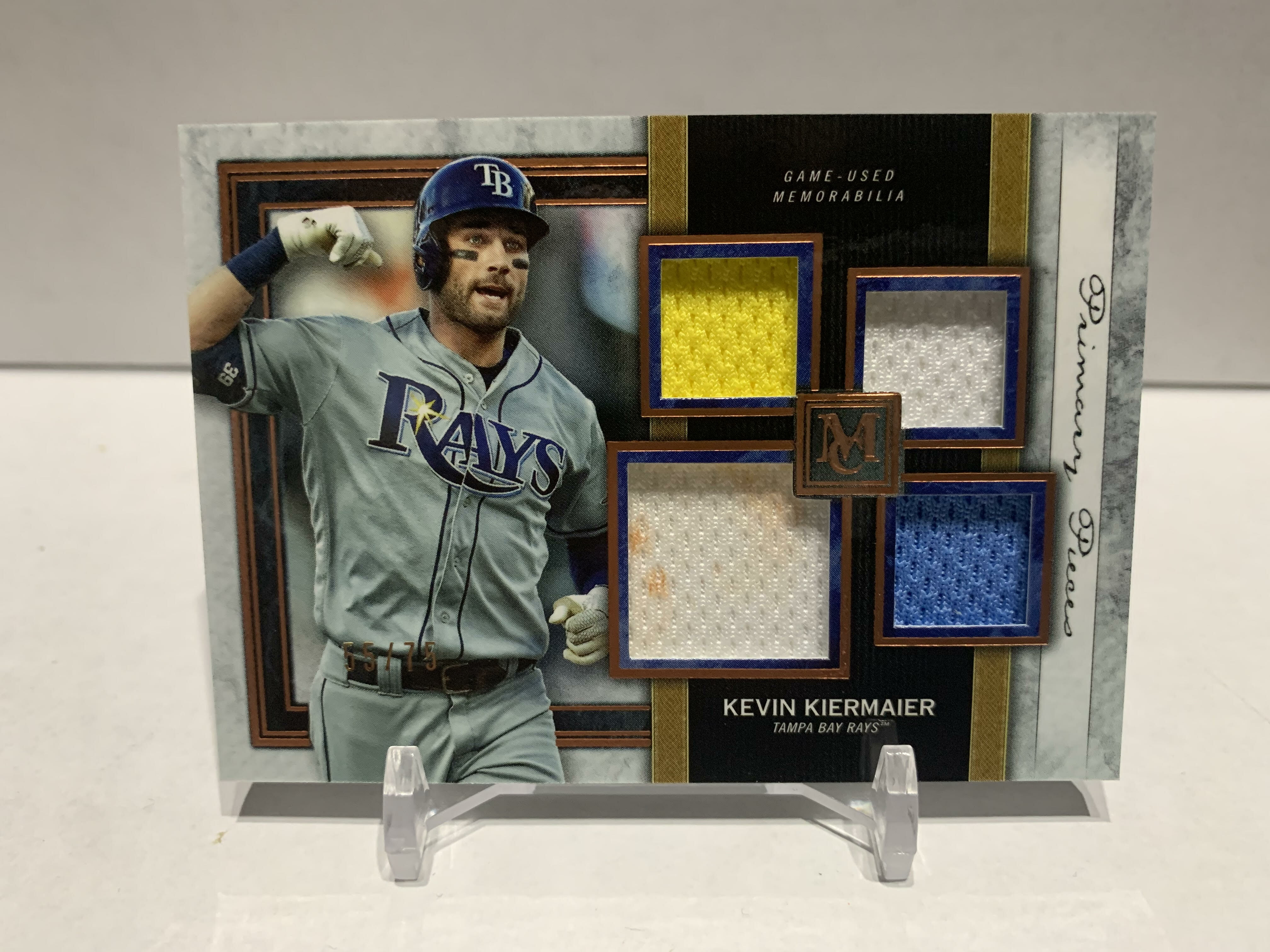 KEVIN KIERMAIER #SPQR-KK Quad Relic Rays #'d /75 2020 Topps Museum  Collection | Heroes Sports Cards