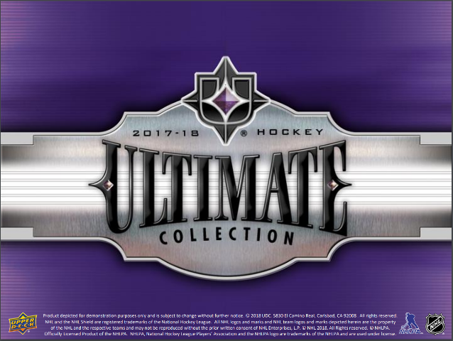 2017/18 Upper Deck Ultimate Collection Hockey Hobby Box (Sealed) 17/18