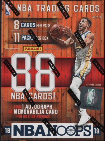 2018/19 NBA Hoops Trading Cards Blaster Box (Sealed)