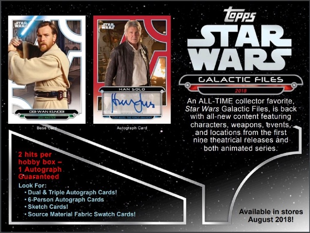 2018 Topps Star Wars Galactic Files Hobby 24 Pack Box (Sealed)